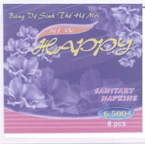 Mẫu nhãn hiệu HAPPY BANG VE SINH THE HE MOI NEW