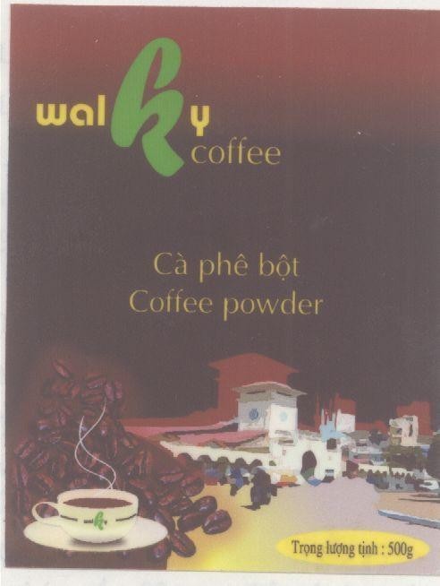 Mẫu nhãn hiệu WALKY COFFEE