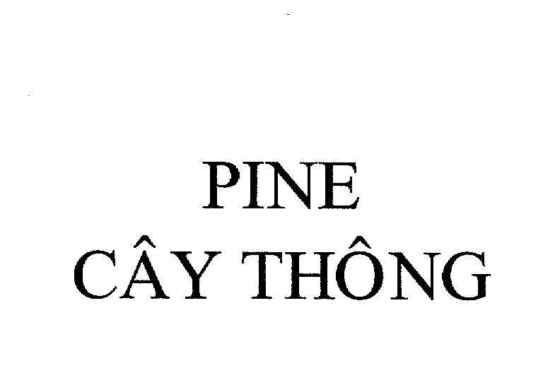 Mẫu nhãn hiệu PINE Cây Thông