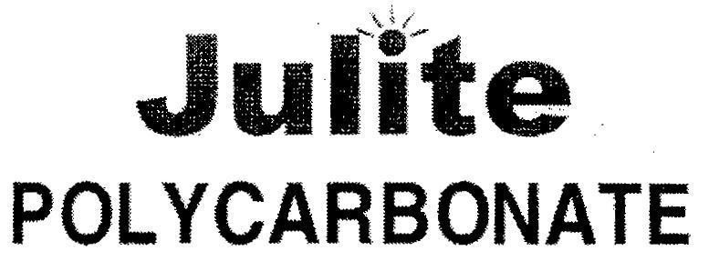 Mẫu nhãn hiệu JULITE POLYCARBONATE