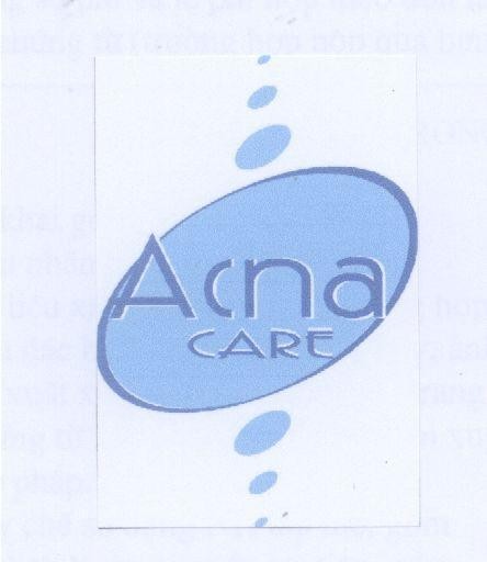 Mẫu nhãn hiệu ACNA CARE