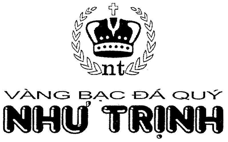Mẫu nhãn hiệu Như Trịnh NT Vàng Bạc Đá Quý