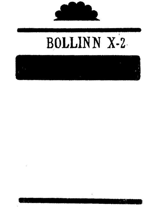 Mẫu nhãn hiệu BOLLINN X 2