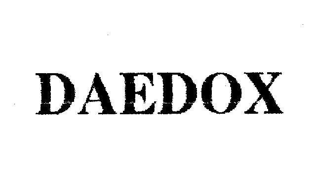 Mẫu nhãn hiệu DAEDOX