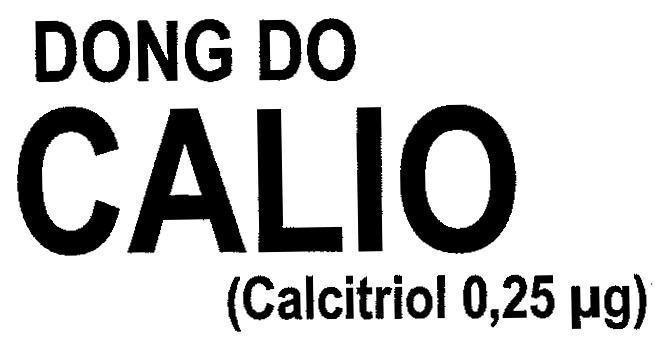 Mẫu nhãn hiệu DONG DO CALIO CALCITRIOL 0,25MG