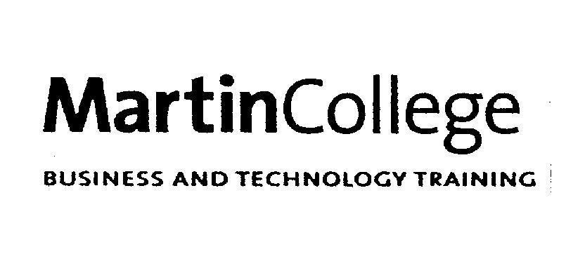 Mẫu nhãn hiệu MARTIN COLLEGE BUSINESS AND TECHNOLOGY TRAINING