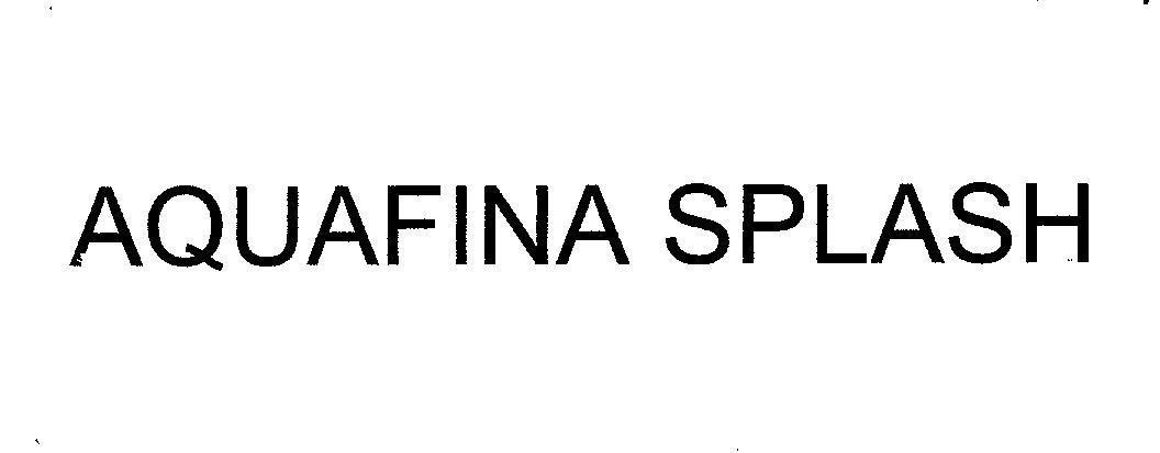 Mẫu nhãn hiệu AQUAFINA SPLASH
