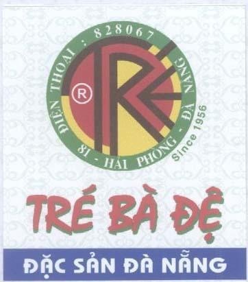 Mẫu nhãn hiệu TRE BA DE DAC SAN DA NANG