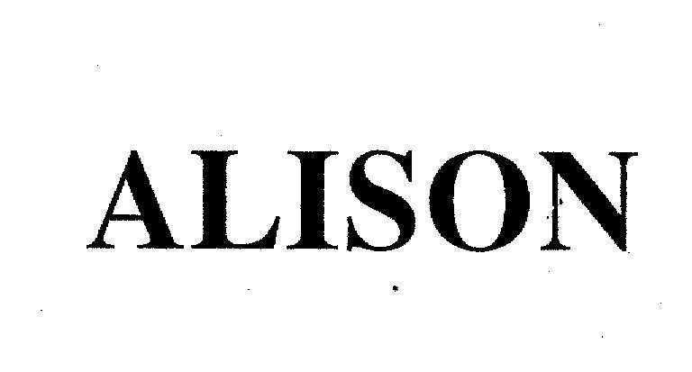 Mẫu nhãn hiệu ALISON