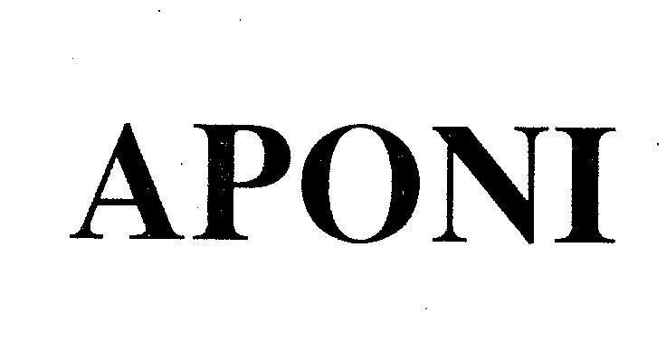 Mẫu nhãn hiệu APONI