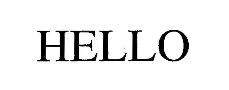 Mẫu nhãn hiệu HELLO