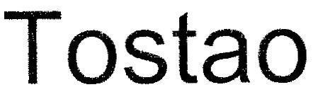 Mẫu nhãn hiệu TOSTAO