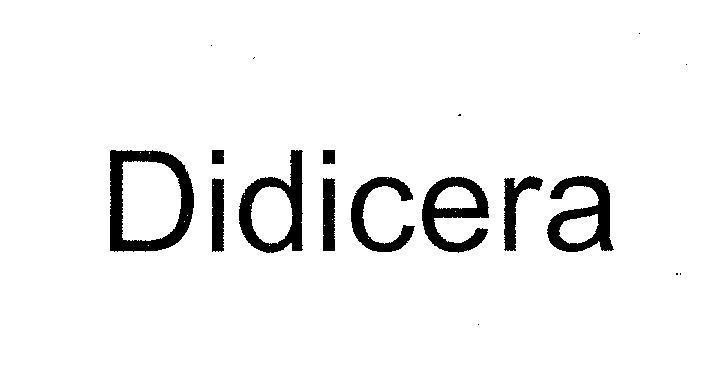 Mẫu nhãn hiệu DIDICERA