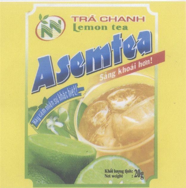 Mẫu nhãn hiệu ASEMTEA NN HãY CảM NHậN Sự KHáC BIệT SảNG KHOáI HƠN Trà Chanh LEMON TEA
