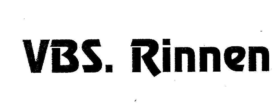 Mẫu nhãn hiệu VBS. RINNEN