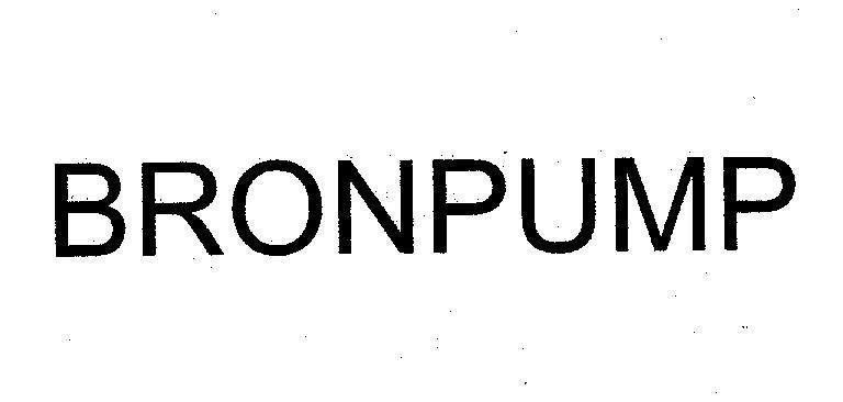 Mẫu nhãn hiệu BRONPUMP