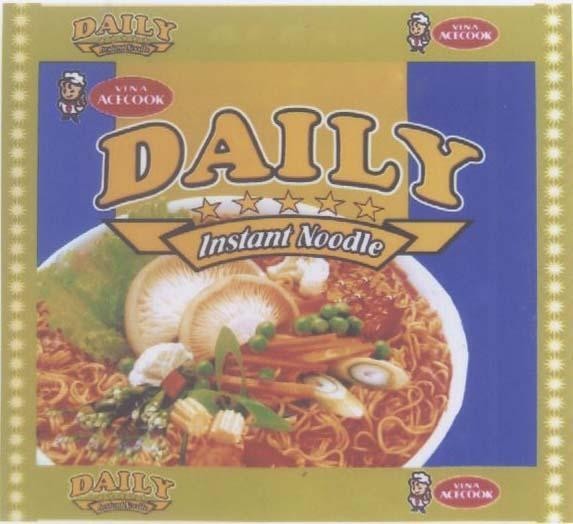 Mẫu nhãn hiệu VINA ACECOOK DAILY INSTANT NOODLE