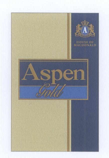 Mẫu nhãn hiệu ASPEN GOLD HOUSE OF MACDONALD A