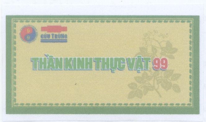 Mẫu nhãn hiệu CửU TRùNG THầN KINH THựC VậT 99