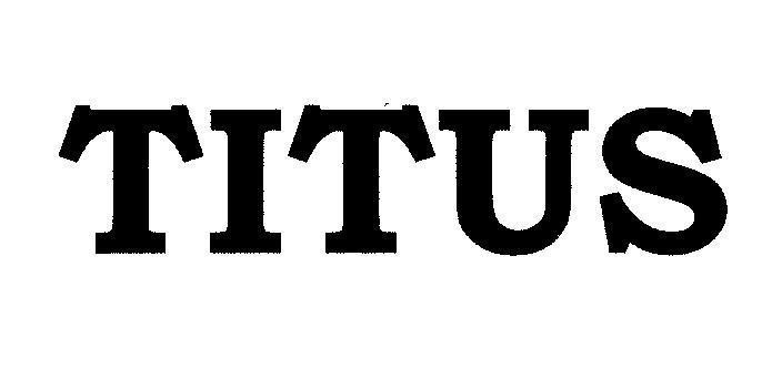 Mẫu nhãn hiệu TITUS