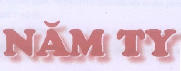 Mẫu nhãn hiệu NĂM TY