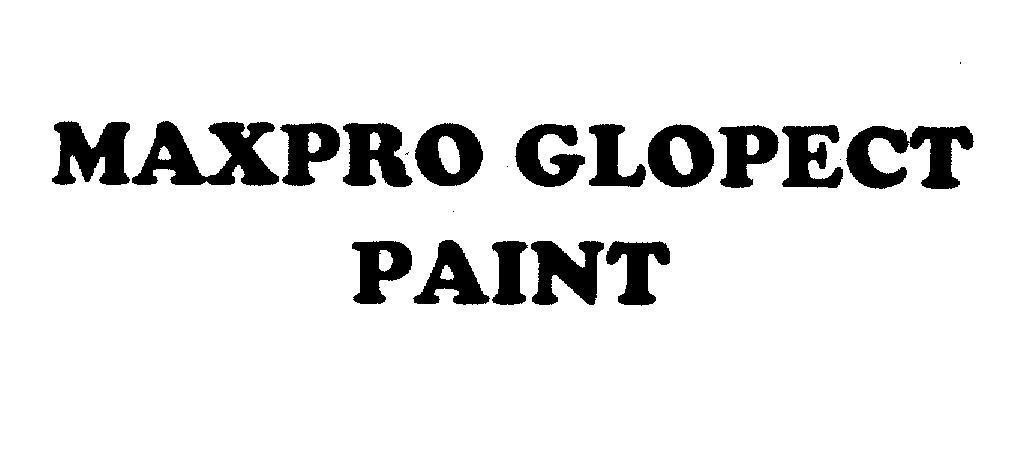 Mẫu nhãn hiệu MAXPRO GLOPECT PAINT