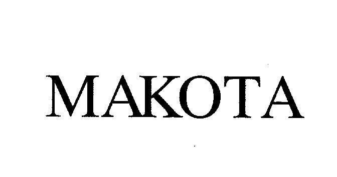 Mẫu nhãn hiệu MAKOTA