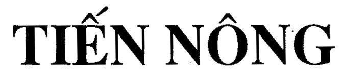 Mẫu nhãn hiệu Tiến Nông