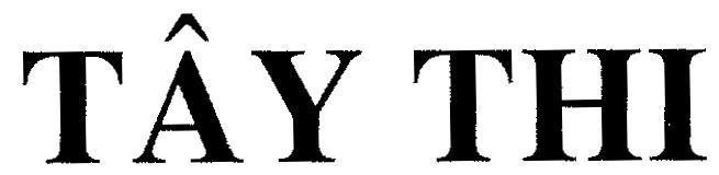 Mẫu nhãn hiệu Tây Thi