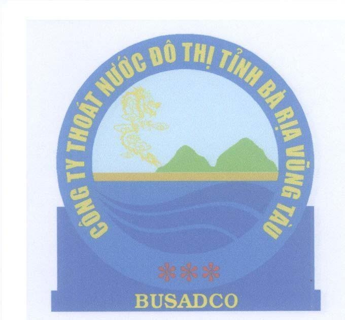 Mẫu nhãn hiệu BUSADCO Công ty thoát nước đô thị tỉnh Bà Rịa - Vũng Tàu