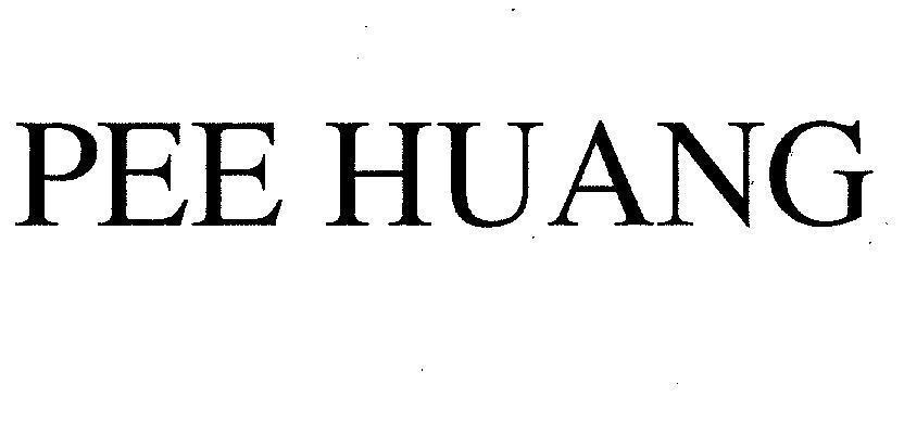 Mẫu nhãn hiệu PEE HUANG