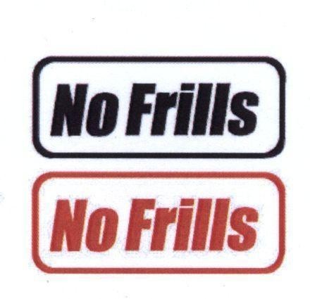 Mẫu nhãn hiệu NO FRILLS