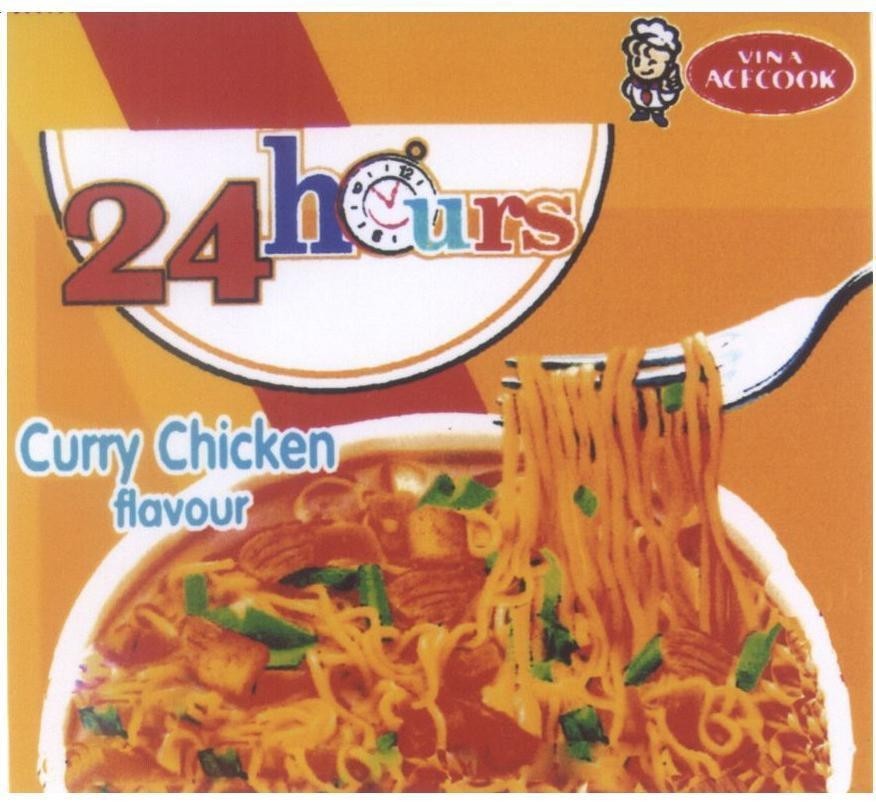 Mẫu nhãn hiệu VINA ACECOOK 24 HOURS CURRY CHICKEN FLAVOUR