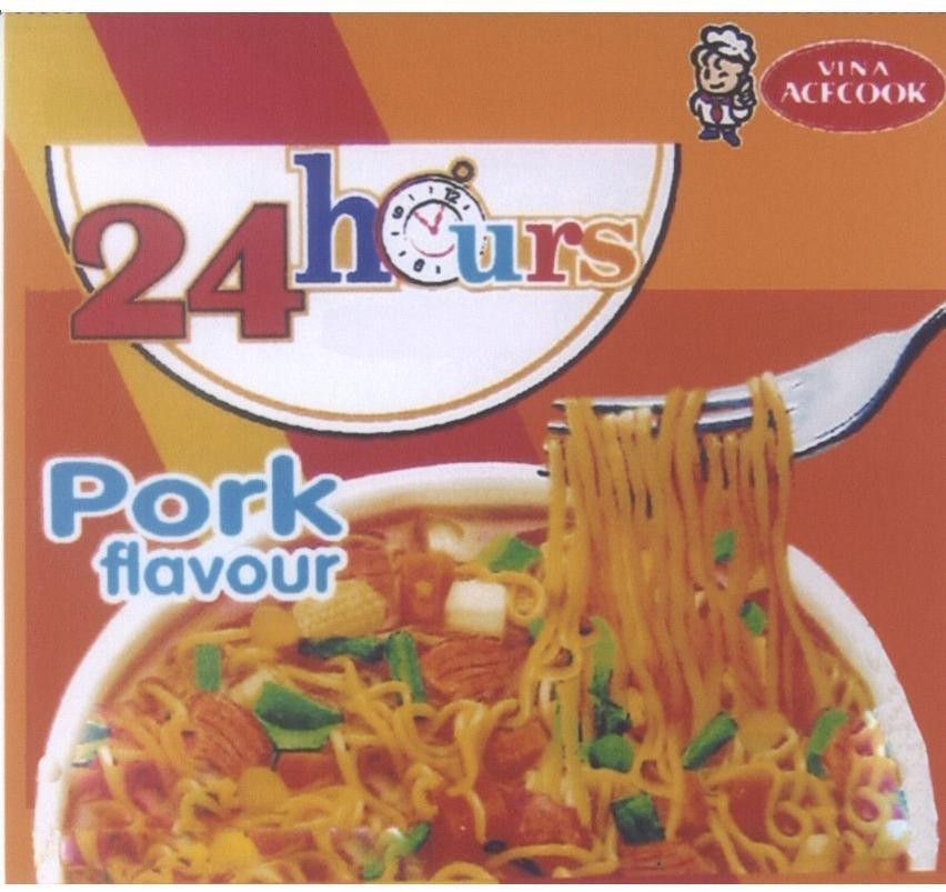 Mẫu nhãn hiệu VINA ACECOOK 24 HOURS PORK FLAVOUR