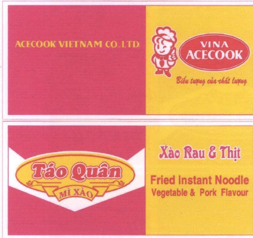 Mẫu nhãn hiệu VINA ACECOOK Táo Quân ACECOOK VIETNAM CO.,LTD.