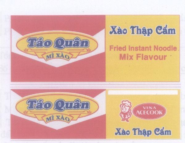 Mẫu nhãn hiệu VINA ACECOOK Táo Quân Mì Xào Thập Cẩm