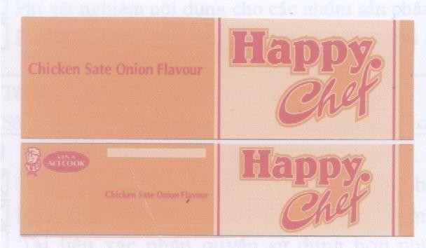 Mẫu nhãn hiệu VINA ACECOOK HAPPY CHEF CHICKEN SATE ONION FLAVOUR