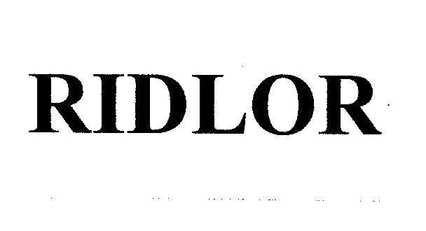 Mẫu nhãn hiệu RIDLOR