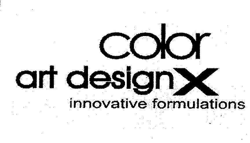 Mẫu nhãn hiệu COLOR ART DESIGN X INNOVATIVE FORMULATIONS
