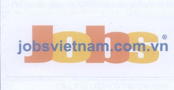 Mẫu nhãn hiệu JOBS JOBSVIETNAM COM VN