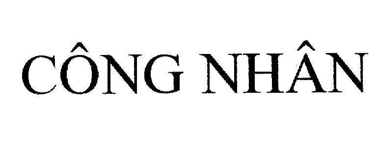 Mẫu nhãn hiệu Công Nhân