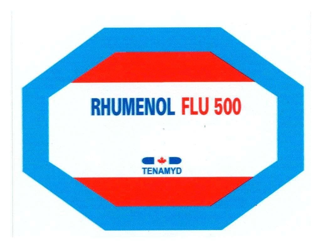 Mẫu nhãn hiệu RHUMENOL TENAMYD FLU 500
