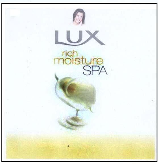 Mẫu nhãn hiệu LUX RICH MOISTURE SPA