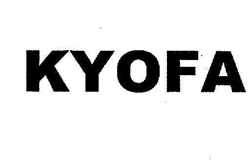 Mẫu nhãn hiệu KYOFA