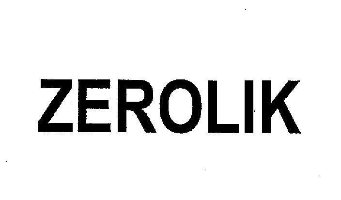 Mẫu nhãn hiệu ZEROLIK