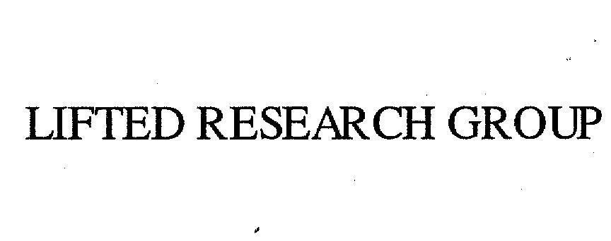 Mẫu nhãn hiệu LIFTED RESEARCH GROUP