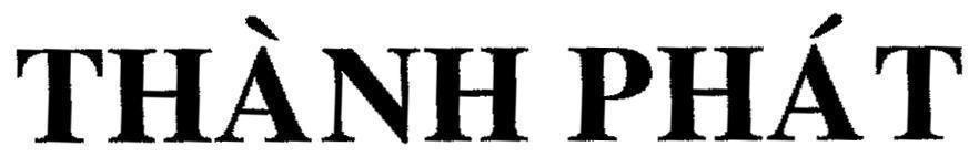 Mẫu nhãn hiệu THàNH PHáT