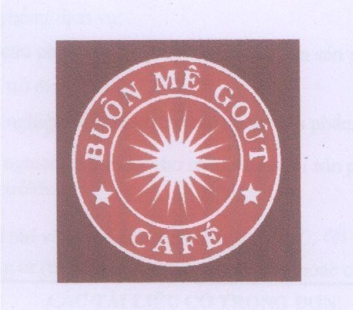 Mẫu nhãn hiệu BUÔN MÊ GOUT CAFE