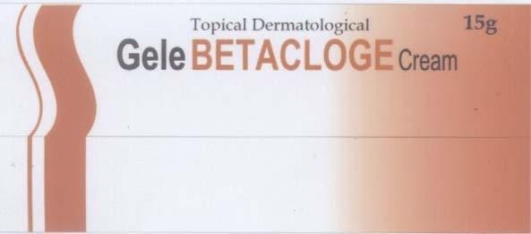 Mẫu nhãn hiệu GELE BETACLOGE TOPICAL DERMATOLOGICAL CREAM