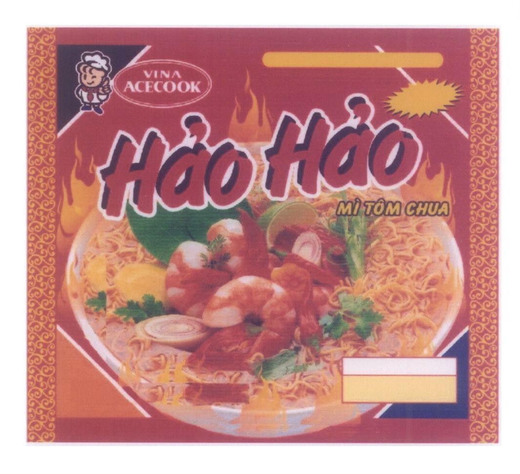 Mẫu nhãn hiệu VINA ACECOOK Hảo Hảo Mì Tôm Chua